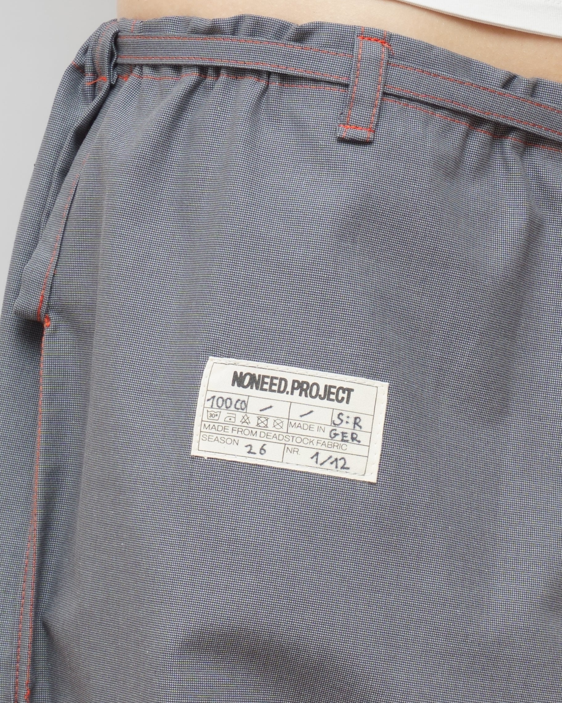 JOU Cut Unisex Blue with red stitching